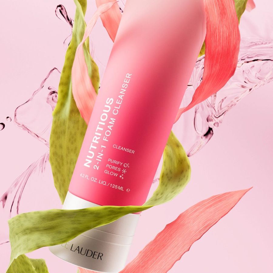 Sữa rửa mặt Estee Lauder Nutritious 2in1 sạch dịu nhe và sáng mịn da 125ml