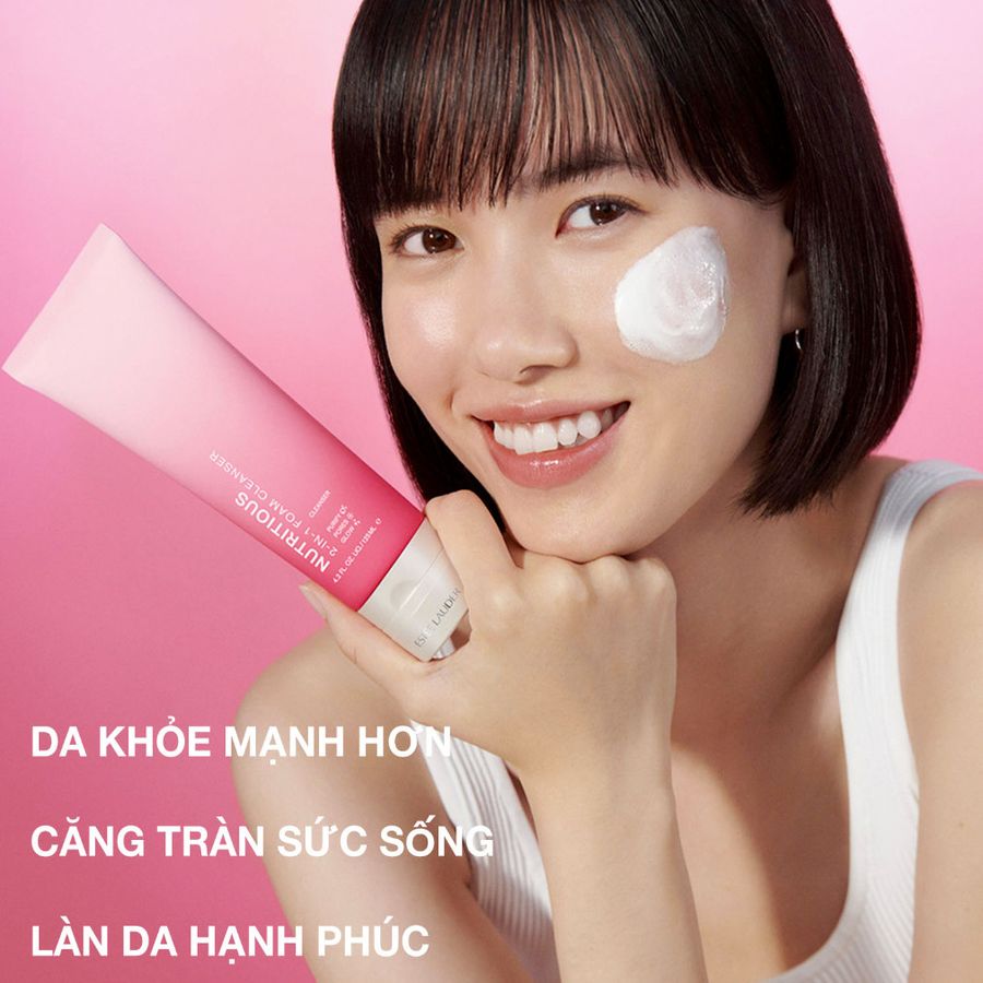Sữa rửa mặt Estee Lauder Nutritious 2in1 sạch dịu nhe và sáng mịn da 125ml