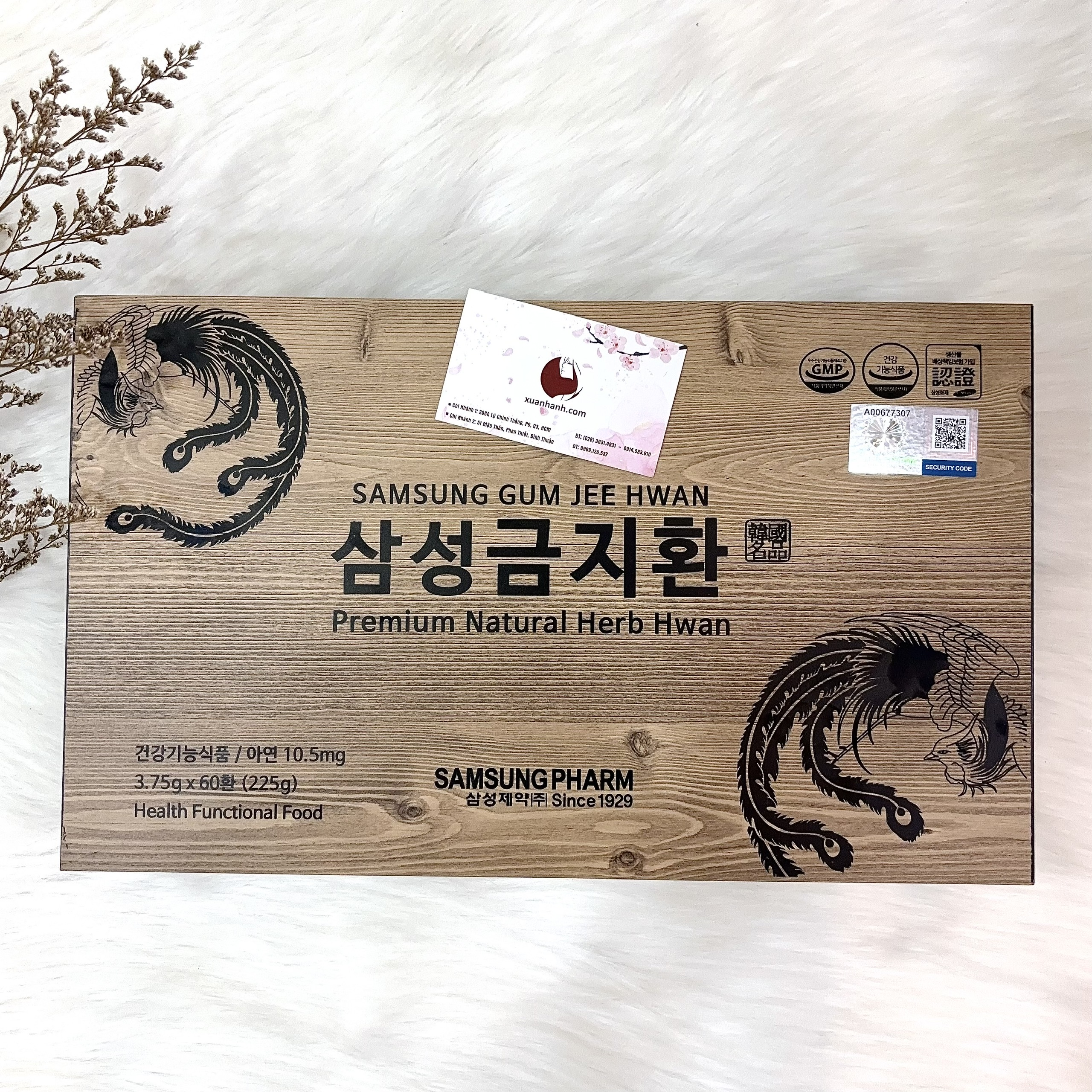 An Cung Ngưu Bổ Não Gum Jee Hwan ích khí dưỡng huyết, phòng đột quỵ