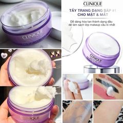 Sáp tẩy trang Clinique Take The Day Off sạch sâu, dịu nhẹ cho da, 125ml - MUA 1 TẶNG 1 TẨY DA CHẾT CLINIQUE
