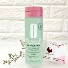 Sữa rửa mặt Clinique All About Clean Liquid Facial Soap Oily Skin - 200ml (New)