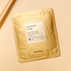 Set 10 mặt nạ Tony Moly Intense Care Gold 24k Snail - trắng sáng và trẻ hóa da.
