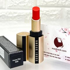 Son Bobbi Brown Luxe Matte Lipstick lì mịn, lâu trôi #528 Power Play - Cam san hô (HOT)