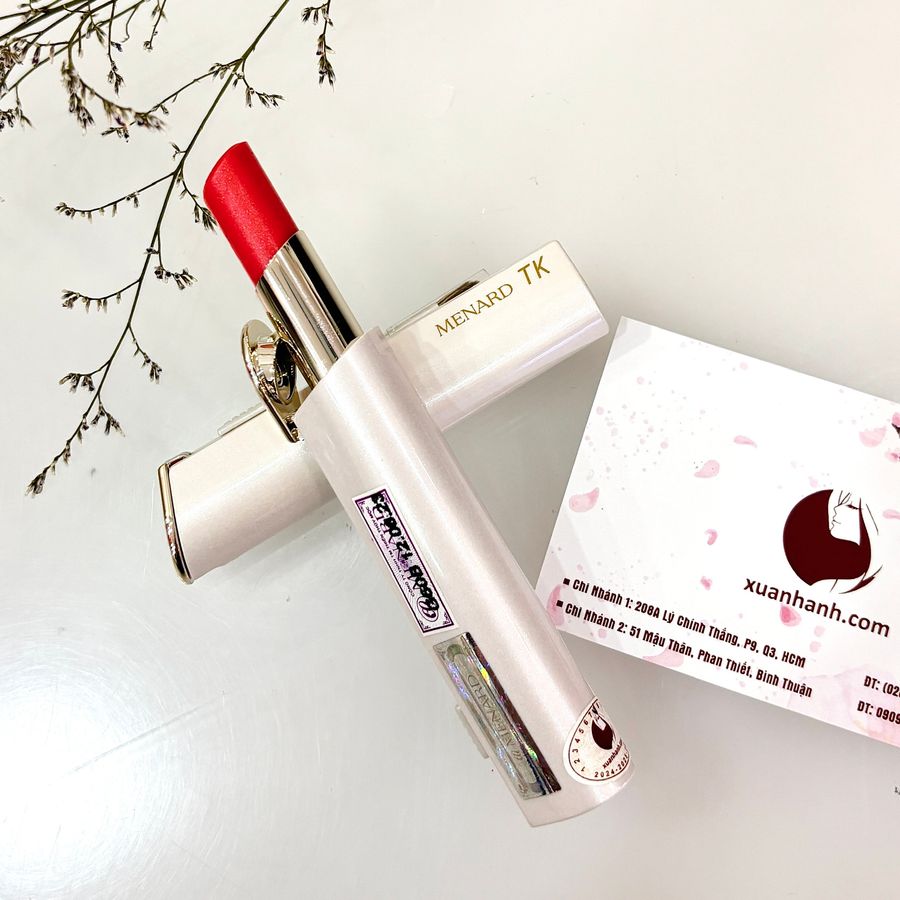 Son dưỡng môi Menard TK Lip Stick chất son gió dưỡng ẩm, #140 cam đào (THANH LÝ)