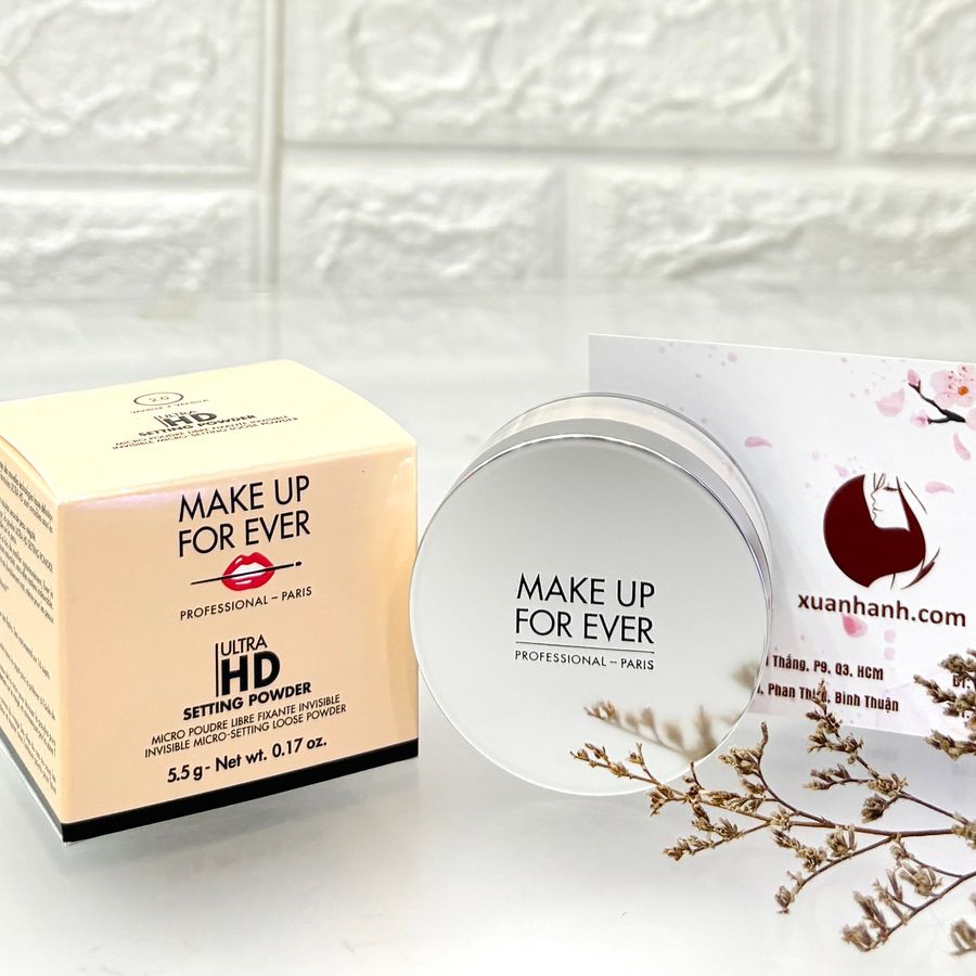 Phấn phủ bột Make Up For Ever Ultra HD Setting Powder kiềm dầu, mịn da, #2.0 - sáng tự nhiên.