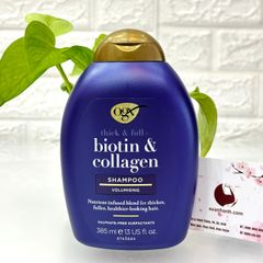 Dầu gội Biotin & Collagen Shampoo giảm gãy rụng, mềm mượt, bồng bềnh - 385ml