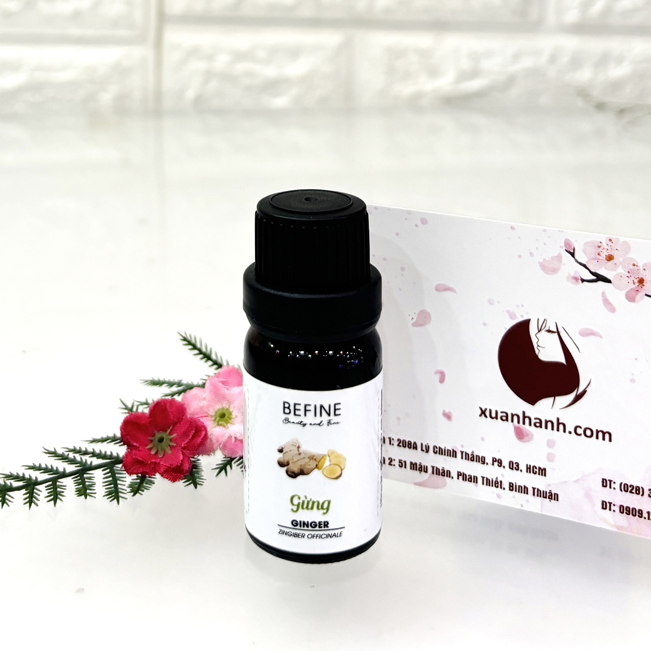 Tinh dầu thiên nhiên Befine Ginger  Essential - Gừng phòng cảm lạnh, hỗ trợ tiêu hóa, tan mỡ