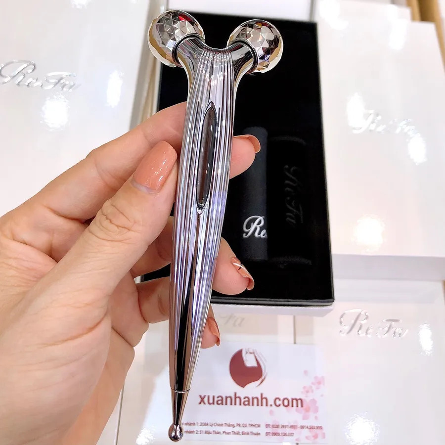 Máy massage Refa S Carat Ray giảm nhăn, thâm bọng mắt, nâng cơ (unbox) - TẶNG 1 HỘP MẶT NẠ JAPAN GALS