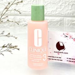 Toner Clinique Clarifying Lotion 3 cân bằng độ ẩm cho da dầu/hỗn hợp dầu - 60ml
