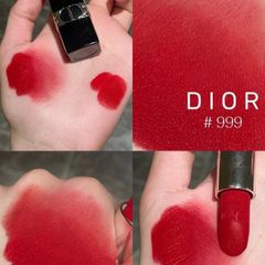 Son Dior Rouge Velvet nhung mịn lì, lâu trôi, #999 - đỏ cổ điển đẳng cấp (NEW)