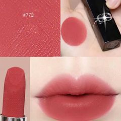 Son Dior Rouge Velvet nhung mịn lì, lâu trôi, #772 Classic Rosewood - hồng trà (NEW)
