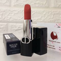 Son Dior Rouge Velvet nhung mịn lì, lâu trôi, #772 Classic Rosewood - hồng trà (NEW)