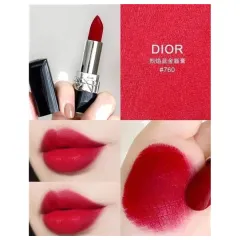 Son Dior Rouge Velvet  nhung mịn lì, lâu trôi, #760 Favorite - đỏ hồng cổ điển