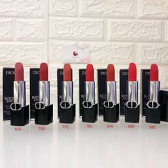 Son Dior Rouge Velvet  nhung mịn lì, lâu trôi, #760 Favorite - đỏ hồng cổ điển