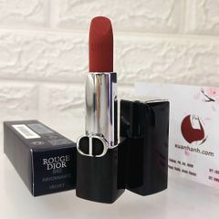 Son Dior Rouge Velvet nhung mịn lì, lâu trôi, #840 Rayonnante - đỏ cam đất 