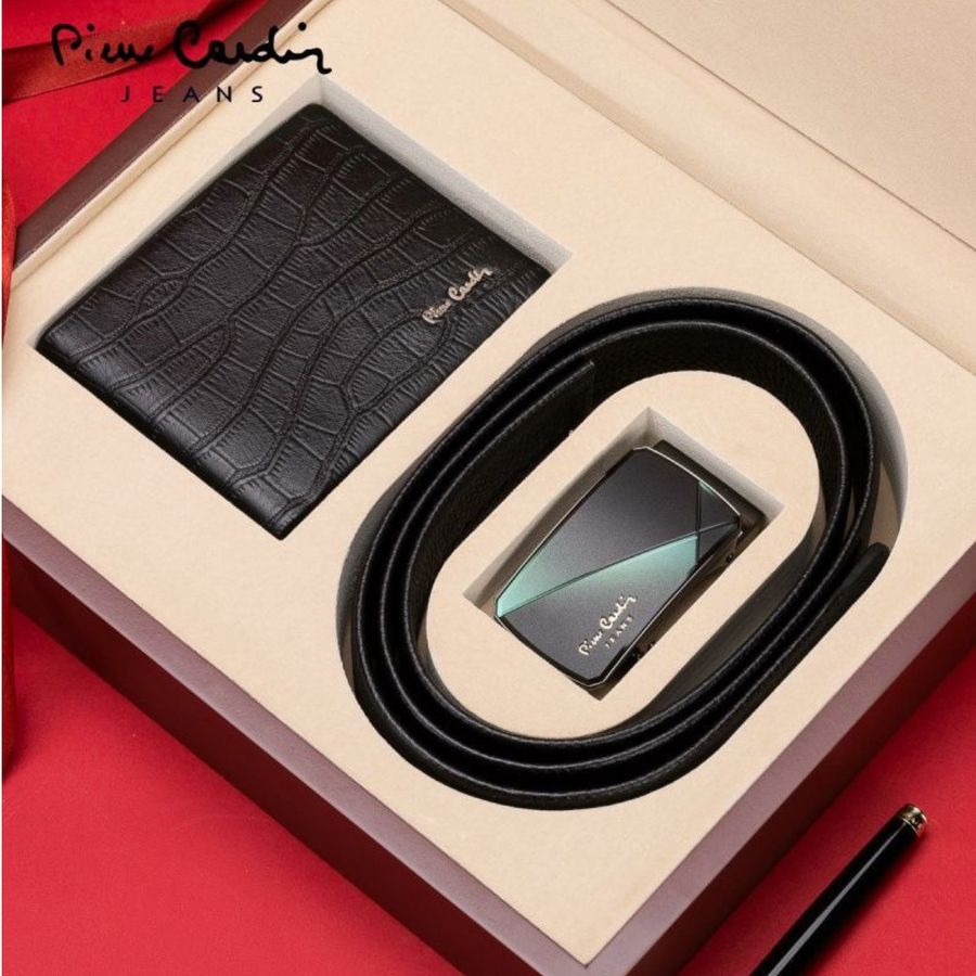 Bộ thắt lưng và ví da nam Pierre Cardin lịch lãm, sang trọng 