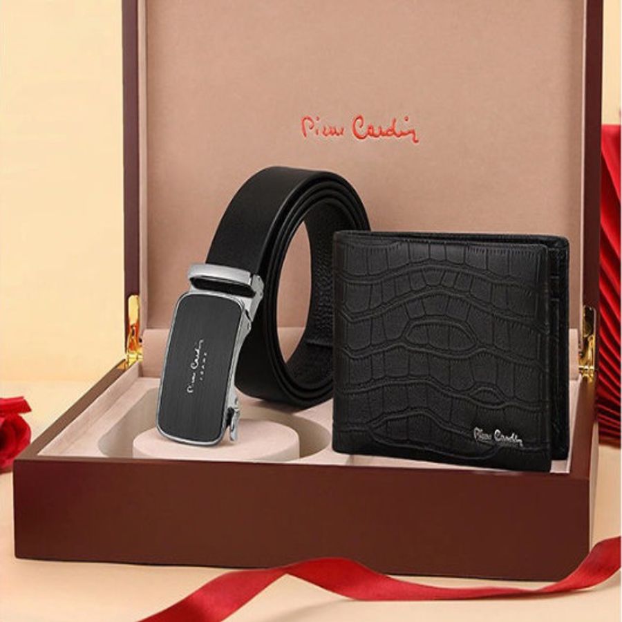 Bộ thắt lưng và ví da nam Pierre Cardin lịch lãm, sang trọng 