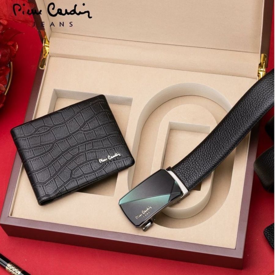 Bộ thắt lưng và ví da nam Pierre Cardin lịch lãm, sang trọng 