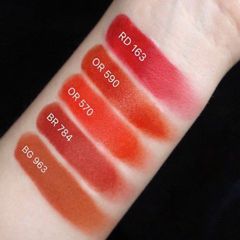 Son Shu Rouge Unlimited Kinu Matte lì mịn, #OR590 cam cháy nóng bỏng, hiện đại 
