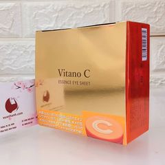 Mặt nạ mắt Vitano C Essence hàng nội địa Nhật chống oxy hóa, trẻ hóa da mắt - 60 miếng (NEW)