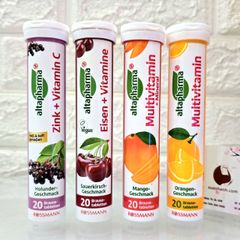 Viên sủi Multivitamin bổ sung Vitamin và khoáng chất thiết yếu từ Đức, #Thiết Đả - 20 viên