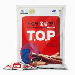 Kẹo hồng sâm không đường T.O.P Red Ginseng No Sugar - cao cấp, ngọt dịu, 500g.