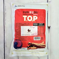 Kẹo hồng sâm không đường T.O.P Red Ginseng No Sugar - cao cấp, ngọt dịu, 500g.