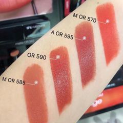 Son Shu Rouge Unlimited Kinu Matte lì mịn, #OR 595 - đỏ cam gạch kiêu kì, nổi bật