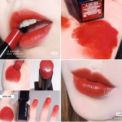 Son Shu Rouge Unlimited Kinu Matte lì mịn, #OR 595 - đỏ cam gạch kiêu kì, nổi bật (Fullsize)