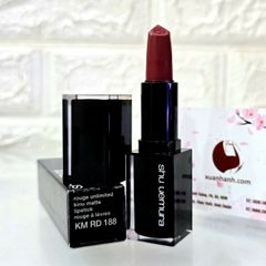 Son Shu Rouge Unlimited Kinu Matte lì mịn, #RD188 - đỏ cổ điển thời thượng, quý phái.