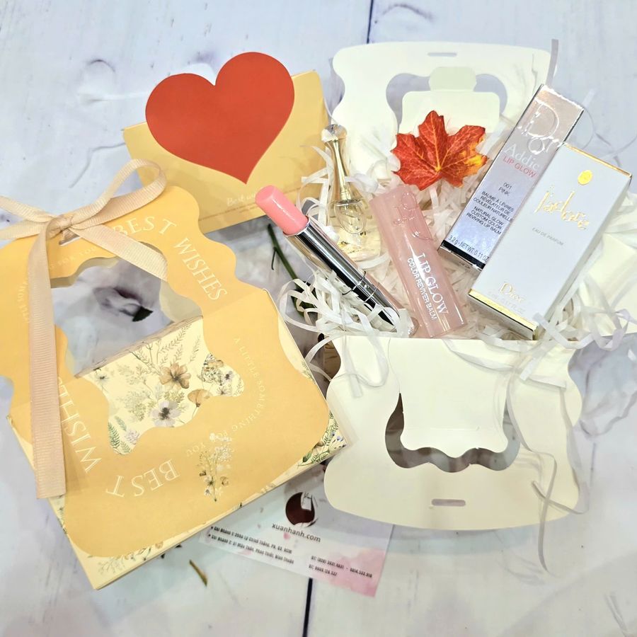 Set quà tặng 20.10 cho người thân yêu, #Love 3 - Môi Hồng Tươi Xinh