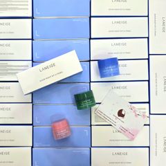 Combo 3 mặt nạ ngủ Laneige Good Night Kit cho mặt và môi dùng nhanh