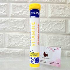 Viên sủi Prolife bổ sung Vitamin và khoáng chất tăng sức đề kháng, hàng nội địa Đức - 17 viên