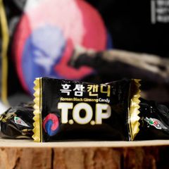 Kẹo hắc sâm Black Sinseng T.O.P giảm stress, chống say xe, thơm miệng, 300g
