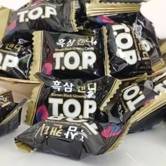 Kẹo hắc sâm Black Sinseng T.O.P giảm stress, chống say xe, thơm miệng, 300g