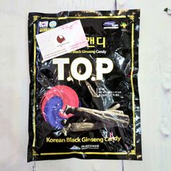 Kẹo hắc sâm Black Sinseng T.O.P giảm stress, chống say xe, thơm miệng, 300g