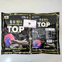 Kẹo hắc sâm Black Sinseng T.O.P giảm stress, chống say xe, thơm miệng, 300g