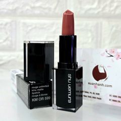 Son Shu Rouge Unlimited Kinu Matte lì mịn, #OR599 hồng cam đào nữ tính, ngọt ngào (Fullsize)