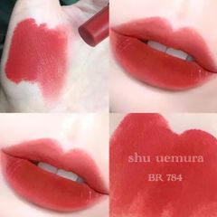 Son Shu Rouge Unlimited Kinu Matte lì mịn, #BR784 đỏ đất sang trọng, cuốn hút (Fullsize)