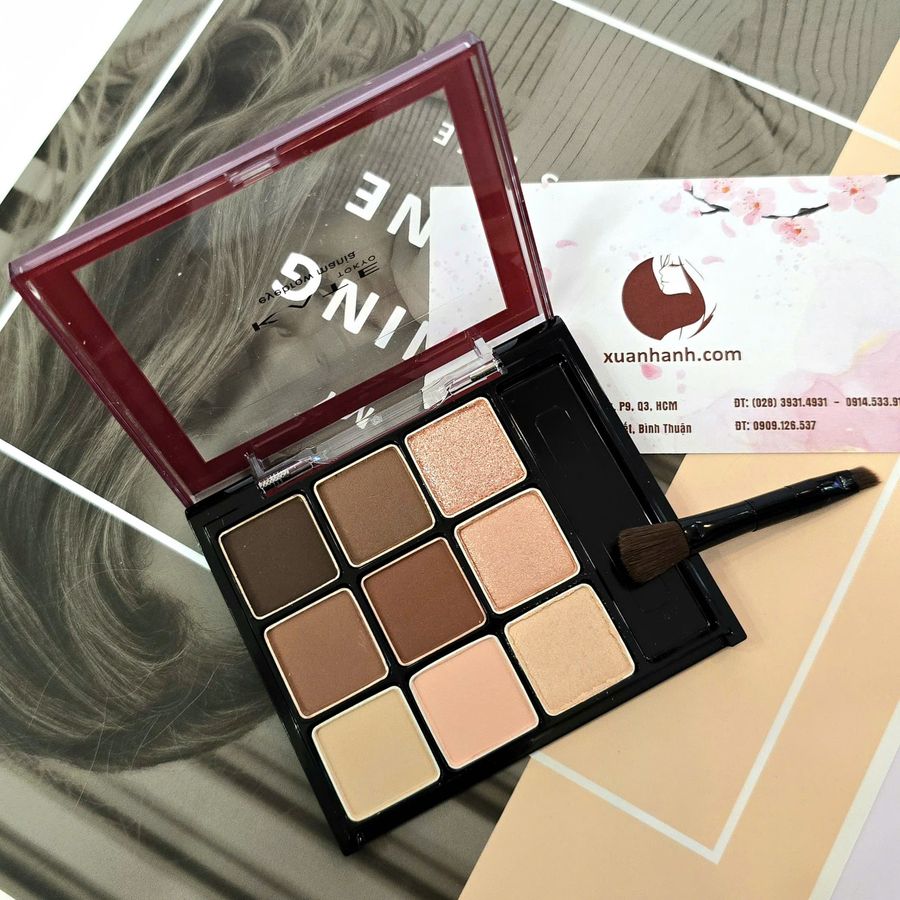 Phấn mắt và mày Kanebo Kate Mania tất cả trong một, kèm cọ 2 đầu, #EX-8 hồng đất 
