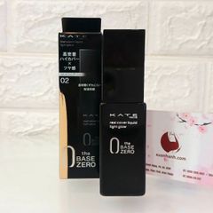 Kem nền Kanebo Kanebo Kate Light Glow che phủ tốt và căng mướt da, #02 sáng tự nhiên.