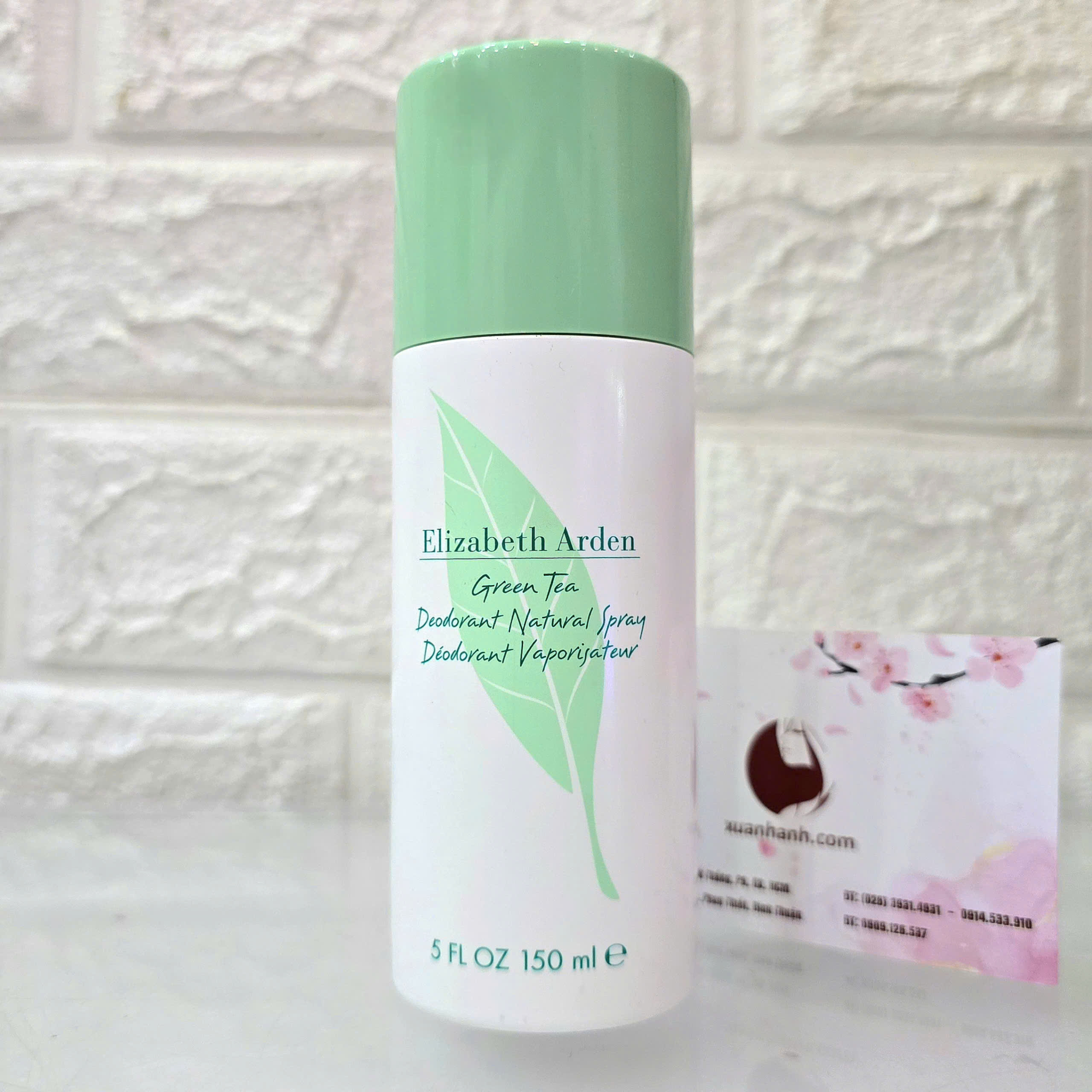 Xịt khử mùi Elizabeth Arden Green Tea Natural kháng khuẩn, thơm mát, 150ml