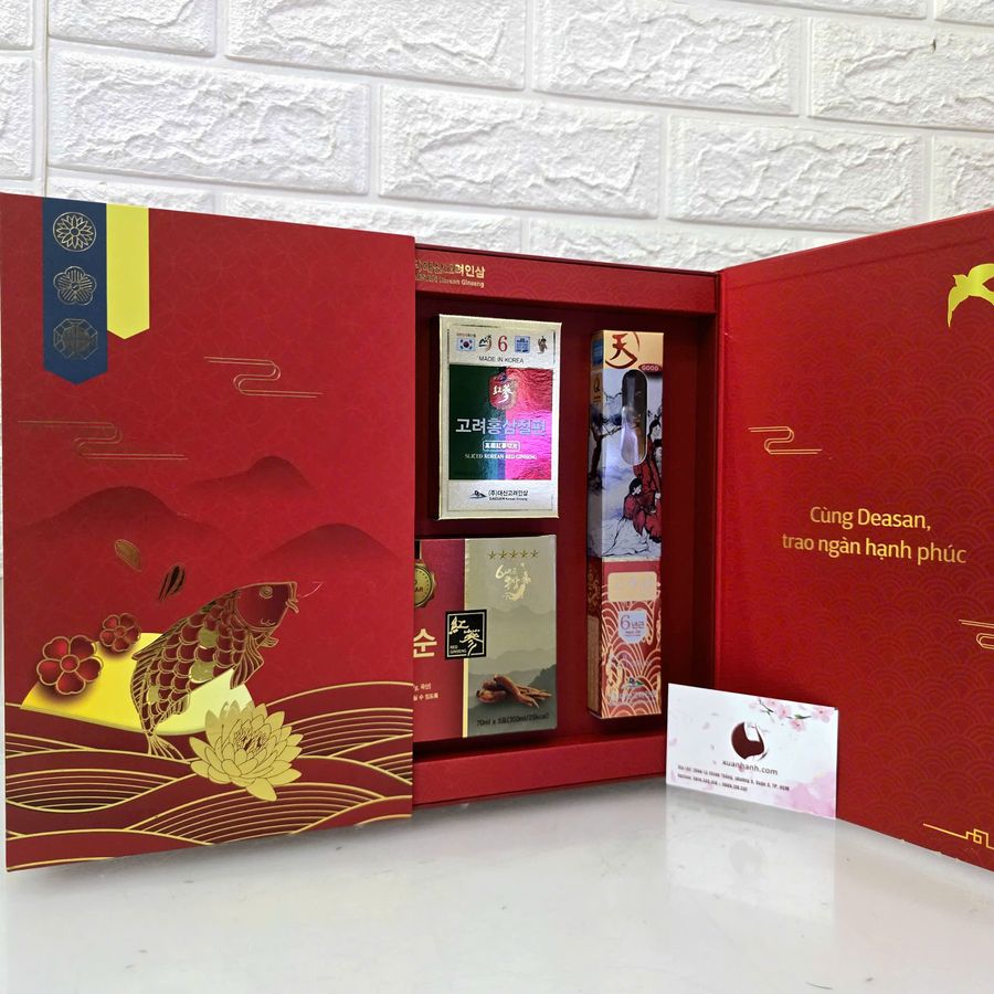 Bộ quà tặng hồng sâm Daesan Đại Cát Đại Lợi - tốt cho sức khỏe (New 2025)
