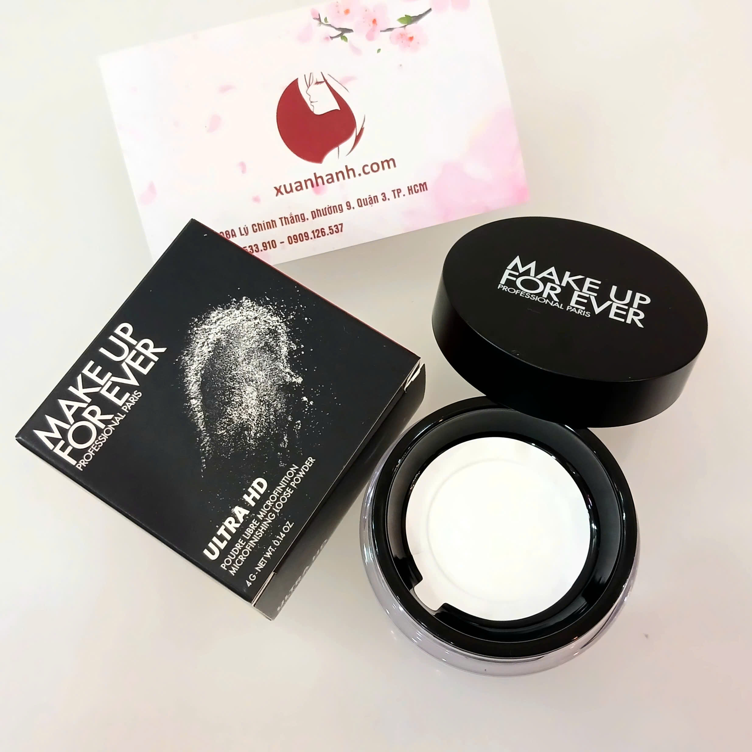 Phấn phủ bột Make up For Ever Ultra HD Loose Powder siêu mịn, kìm dầu, 4g.