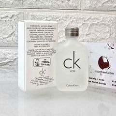 Nước hoa Calvin Klein CK One thơm mát, tinh khiết và tươi trẻ - EDT, 15ml (Fullbox)