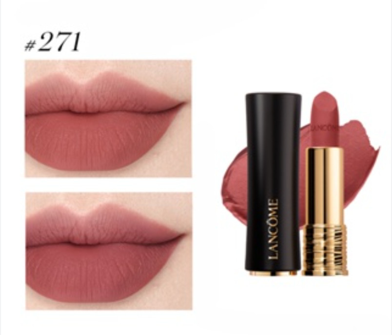 Son Lancome 271 L'absolu Rouge Drama Matte lì mịn, lâu trôi, cam đất