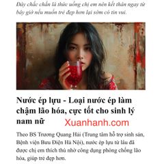 Nước ép lựu, collagen, táo đỏ chống lão hoá, tốt dáng, sáng da, 30 gói x 80ml