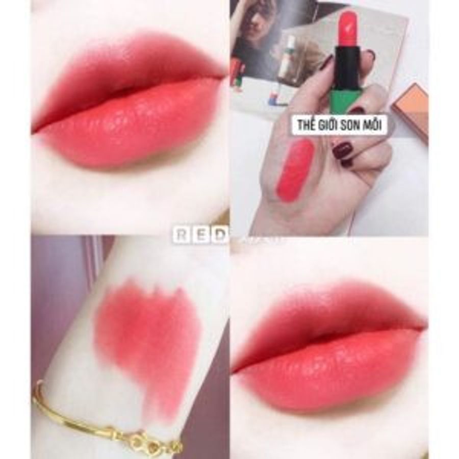 Son Hermes Rouge Satin Lipstick đỏ ánh hồng cam quyến rũ, sexy #52 Corail Aqua (Limited)