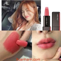 Son Shiseido MordenMatte Powder #525 Sound Check - hồng coral, mini