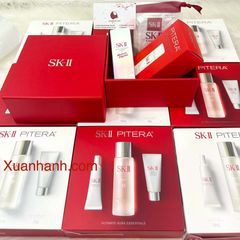 Set SKii Pitera Ultimate Aura Essentials 3 món trắng sáng, căng mọng da - (Limited)